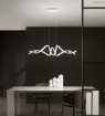 Immagine di Lampadario Intrecciato Bianco Mystral Led 60w CCT 3000k-4000k Fan Europe