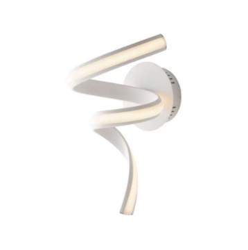 Immagine di Applique Spirale Led Bianca Per Camera Da Letto Mystral Fan Europe