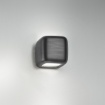 Immagine di Applique Cubo Nero Stondato Biemissione Led Gx53 Babol Gea Luce