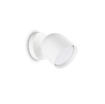 Immagine di Faretto Led Rotondo Da Parete Orientabile Bianco Dodo Ideal Lux