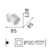 Immagine di Faretto Rotondo Ottone Da Parete Orientabile Gx53 Led Dodo Ideal Lux