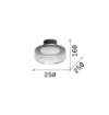 Immagine di Plafoniera Rotonda Moderna Vetro Sfumato Led 3000k Topico 25cm Ideal Lux