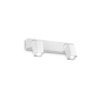 Immagine di Applique Da Parete Con 2 Faretti Quadrati Orientabili GU10 Rudy AP2 Square Ideal Lux