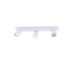 Immagine di Plafoniera Con Faretti Quadrati 3 Luci Orientabili GU10 Rudy PL3 Ideal Lux