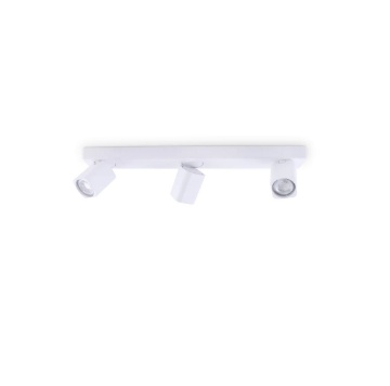 Immagine di Plafoniera Con Faretti Quadrati 3 Luci Orientabili GU10 Rudy PL3 Ideal Lux