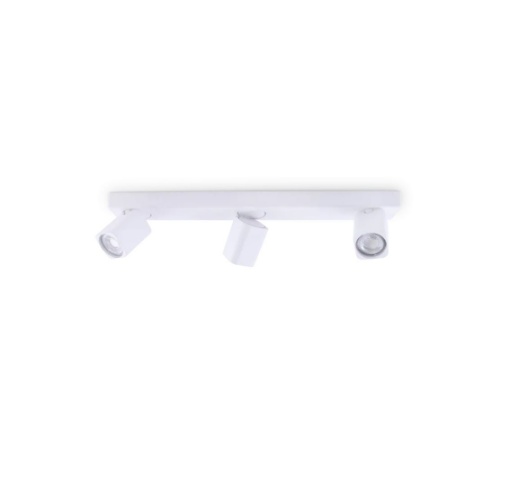 Immagine di Plafoniera Con Faretti Quadrati 3 Luci Orientabili GU10 Rudy PL3 Ideal Lux