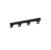 Immagine di Lampada A Binario Con 4 Faretti Led Orientabili GU10 Rudy PL4 Square Ideal Lux