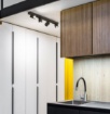 Immagine di Lampada A Binario Con 4 Faretti Led Orientabili GU10 Rudy PL4 Square Ideal Lux