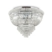 Immagine di Grande Plafoniera Di Cristallo Per Salone Elegante Cromo Dubai PL24 Ideal Lux