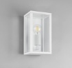 Immagine di Applique Rettangolare Bianca Garonne Per Esterni IP44 Trio Lighting