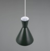 Immagine di Sospensione Isola Cucina Cono Metallo Verde Pistacchio Enzo Trio Lighting