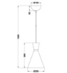 Immagine di Lampada A Sospensione Cono Metallo Caffè Per Isola Enzo Trio Lighting