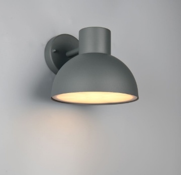 Immagine di Lanterna Da Esterno Tonda Stile Industrial Antracite Elbe Trio Lighting 1xE27
