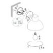 Immagine di Applique Moderna Rotonda Verde Per Esterno IP44 Elbe Trio Lighting