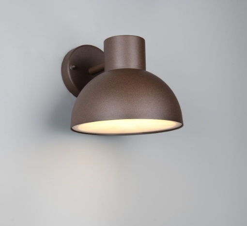 Immagine di Applique Lanterna Moderna Corten Ruggine Elbe Trio Lighting 1xE27