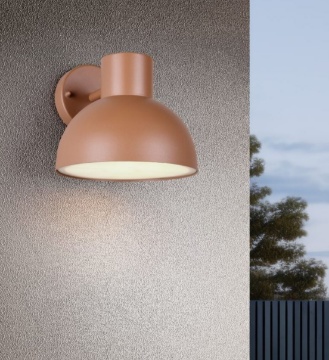 Immagine di Applique Esterni Design Moderno Colore Albicocca Rosso IP44 Elbe Trio Lighting