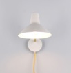 Immagine di Applique Orientabile Grigio Ottone Con Cavo Per Camera Da Letto Traveller Trio Lighting 1xE27