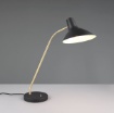 Immagine di Lampada Da Scrivania Orientabile Nero Ottone Traveller Trio Lighting