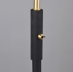Immagine di Piantana Nero Ottone Luce Orientabile 145cm Traveller Trio Lighting