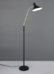 Immagine di Piantana Nero Ottone Luce Orientabile 145cm Traveller Trio Lighting