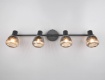 Immagine di Lampada Da Soffitto Con Faretti Vetro Cromo Orientabili Tarifa Trio Lighting