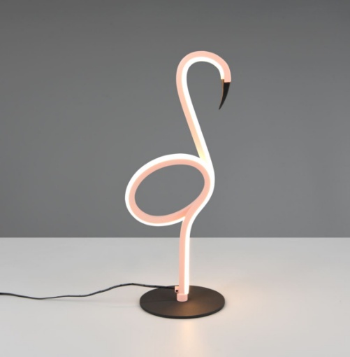 Immagine di Lampada Led Da Tavolo Fenicottero Rosa 3000k Luce Calda Ingo Trio Lighting