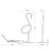 Immagine di Lampada Per Cameretta Design Fenicottero Bianco Led 3000k Ingo Trio Lighting
