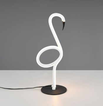 Immagine di Lampada Per Cameretta Design Fenicottero Bianco Led 3000k Ingo Trio Lighting