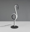 Immagine di Lampada Da Tavolo Nera Design Fenicottero Led 3000k Ingo Trio Lighting