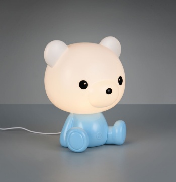 Immagine di Lampada Per Cameretta Bambino Orsetto Azzurro Led 3w RGB Cutie Trio Lighting