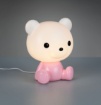 Immagine di Lampada Orsetto Per Bambini Rosa Led  RGB Cutie Trio Lighting