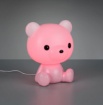 Immagine di Lampada Orsetto Per Bambini Rosa Led  RGB Cutie Trio Lighting