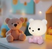 Immagine di Lampada Orsetto Per Bambini Rosa Led  RGB Cutie Trio Lighting
