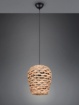 Immagine di Lampada A Sospensione Paralume Bambù Intrecciato Jean Trio Lighting