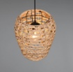 Immagine di Lampada A Sospensione Paralume Bambù Intrecciato Jean Trio Lighting