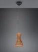 Immagine di Sospensione Per Isola Cono Di Carta Intrecciata Marrone Bijou Trio Lighting
