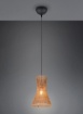 Immagine di Sospensione Per Isola Cono Di Carta Intrecciata Marrone Bijou Trio Lighting