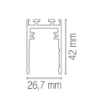 Immagine di Binario Magnetico 48V Davinci Nero 2mt Montaggio A Plafoniera o Sospensione Intec Light