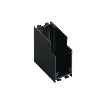 Immagine di Connettore Angolare Per Binario Elettrificato 48V Nero Connessione Interna Davinci Intec Light