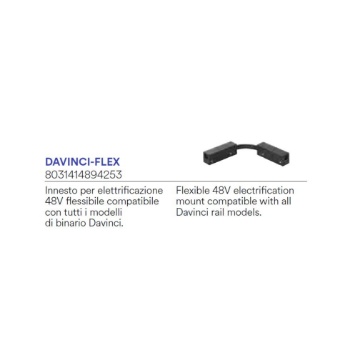 Immagine di Innesto Flessibile Per Elettrificazione 48V Per Binari Davinci Intec Light