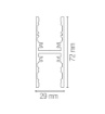 Immagine di Binario 48V Biemissione Nero 2mt Per Montaggio A Sospensione Davinci Intec Light