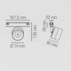 Immagine di Proiettore Orientabile Led 10w Ottica 24° Per Sistema A Binario 48V Da Vinci Intec