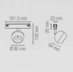 Immagine di Proiettore Sfera Orientabile Led 10w 24° Per Binario 48V Da Vinci Goal Intec