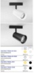 Immagine di Proiettore A Binario Magnetico 48V Da Vinci Tema Cono Orientabile Led 30w 38° Intec