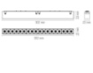 Immagine di Lampada Lineare Led 10w UGR<19 Per Sistema A Binario Da Vinci 48V Line 30cm Intec