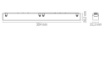 Immagine di Lampada Lineare Led 10w Per Binario Magnetico 48V Da Vinci Line 30cm Intec