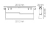 Immagine di Lampada Lineare Orientabile Led 10w UGR<19 Per Binario 48V Da Vinci Slide Intec