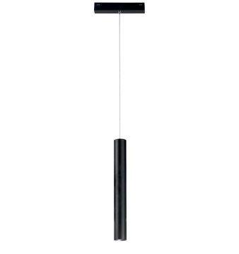 Immagine di Sospensione Tubolare Nera Led Per Binario Elettrificato 48V Da Vinci Tubo Intec
