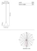 Immagine di Sospensione Regolabile Cono Led 8w 48V Per Binario Da Vinci Cymbal 15cm Intec