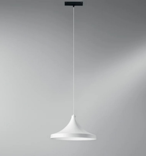 Immagine di Sospensione Campana Led 18w 48V Per Binario Magnetico Da Vinci Cymbal 38cm Intec